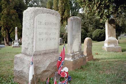 modest memorial stone