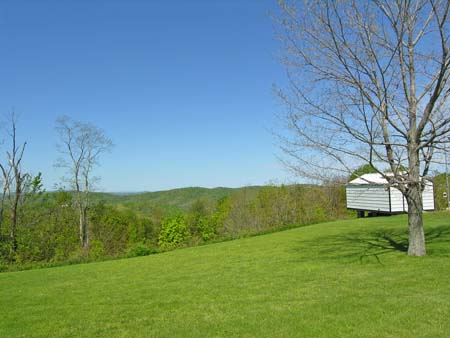 grassy lot on ridge